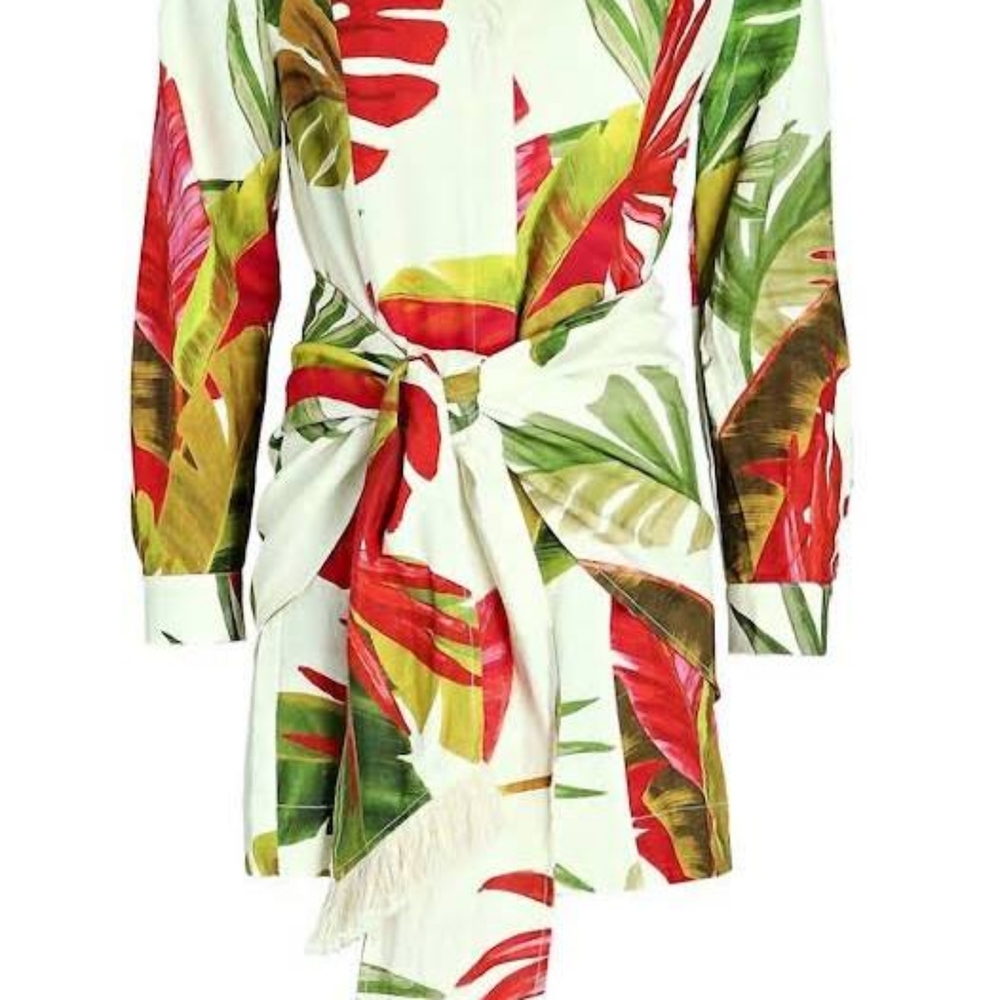 Farm Rio spring forest mini dress - Picture 2 of 7